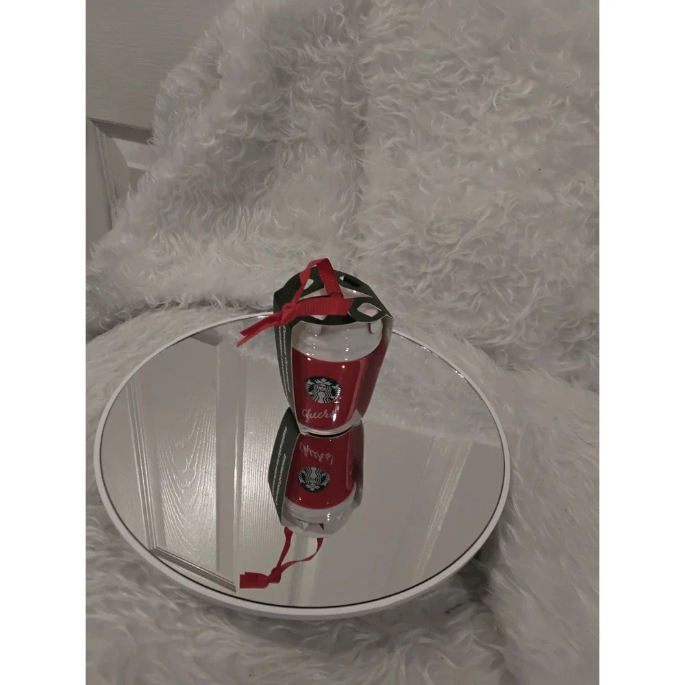 Starbucks Red Holiday Cheer Coffee Cup Ornament Gift Boxed‎